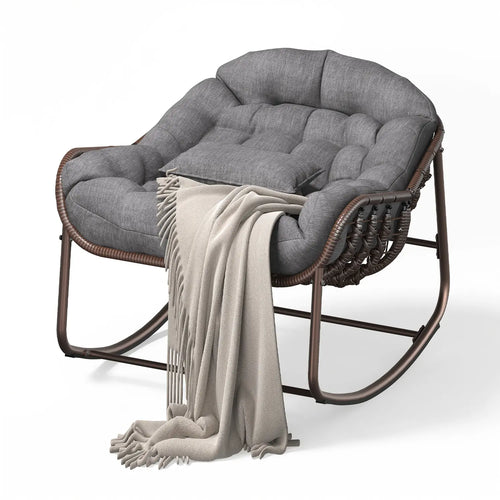 Kirai Oversized Rocking Papasan Egg Chair