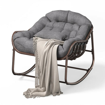 Kirai Oversized Rocking Papasan Egg Chair