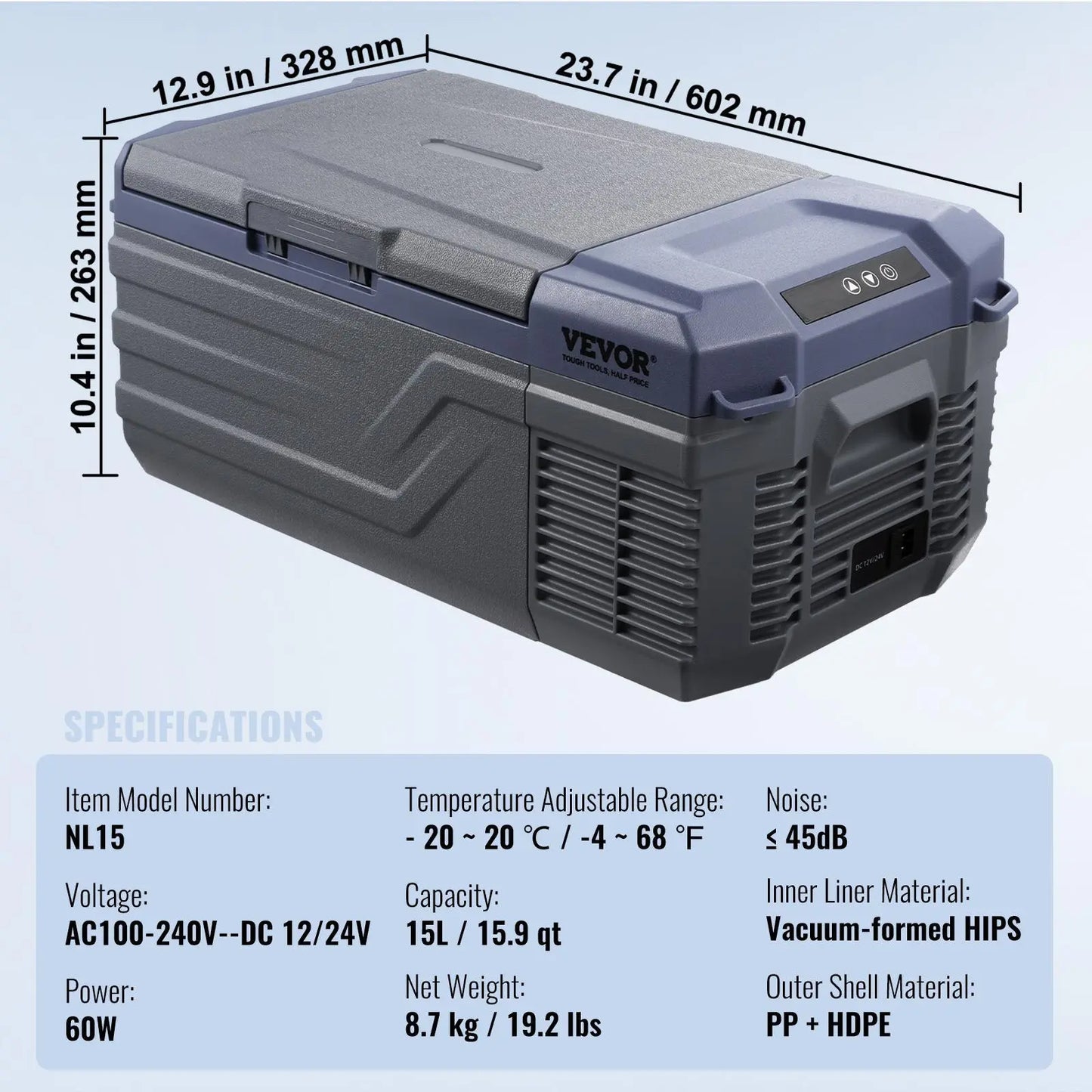 Kirai Car Refrigerator, 12 Volt Car Refrigerator Fridge