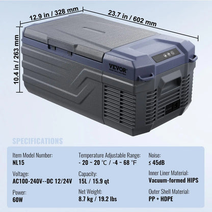 Kirai Car Refrigerator, 12 Volt Car Refrigerator Fridge