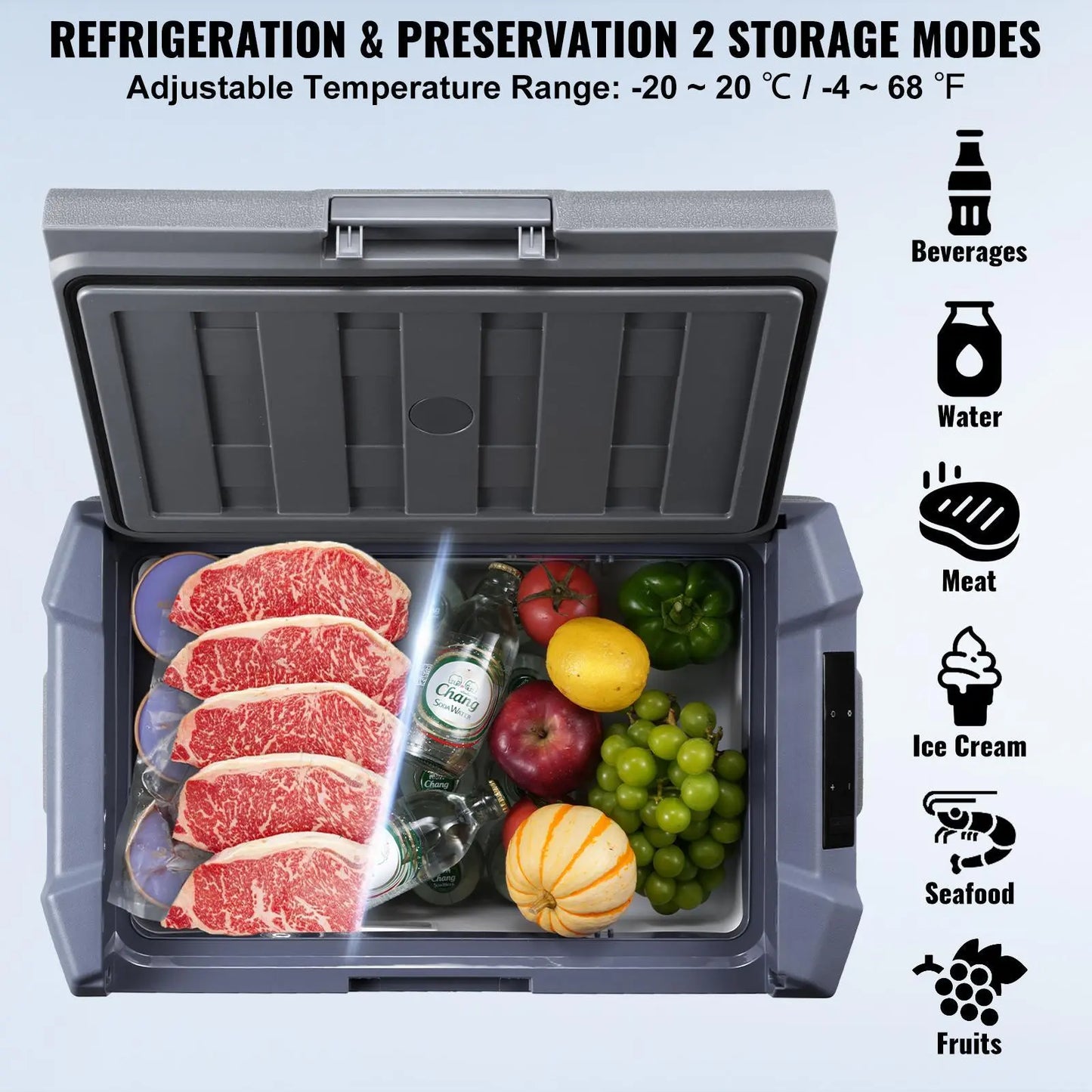 Kirai Car Refrigerator, 12 Volt Car Refrigerator Fridge