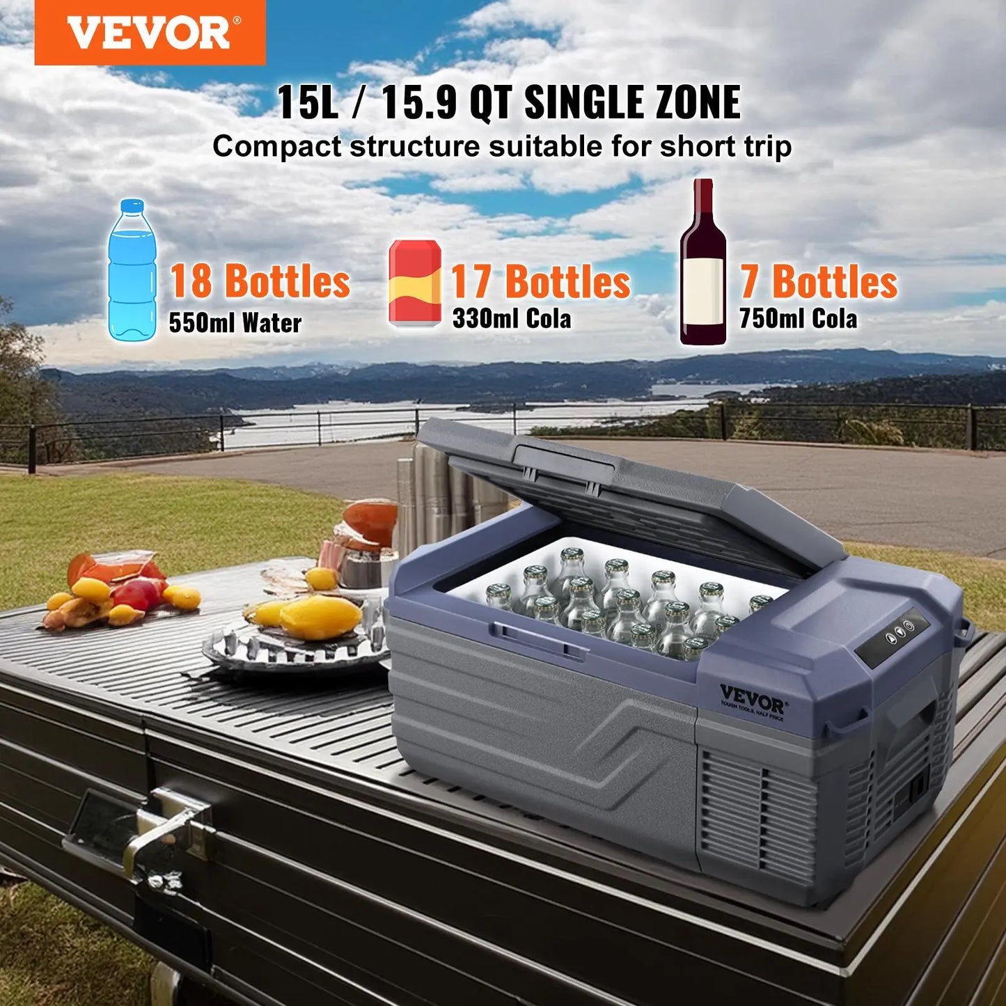 Kirai Car Refrigerator, 12 Volt Car Refrigerator Fridge