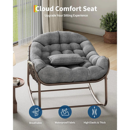 Kirai Oversized Rocking Papasan Egg Chair